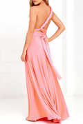 Women's Maxi Dress - Halterneck - High Slit - Flowy Elegant Fit