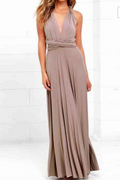 Women's Maxi Dress - Halterneck - High Slit - Flowy Elegant Fit