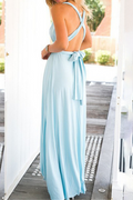 Women's Maxi Dress - Halterneck - High Slit - Flowy Elegant Fit