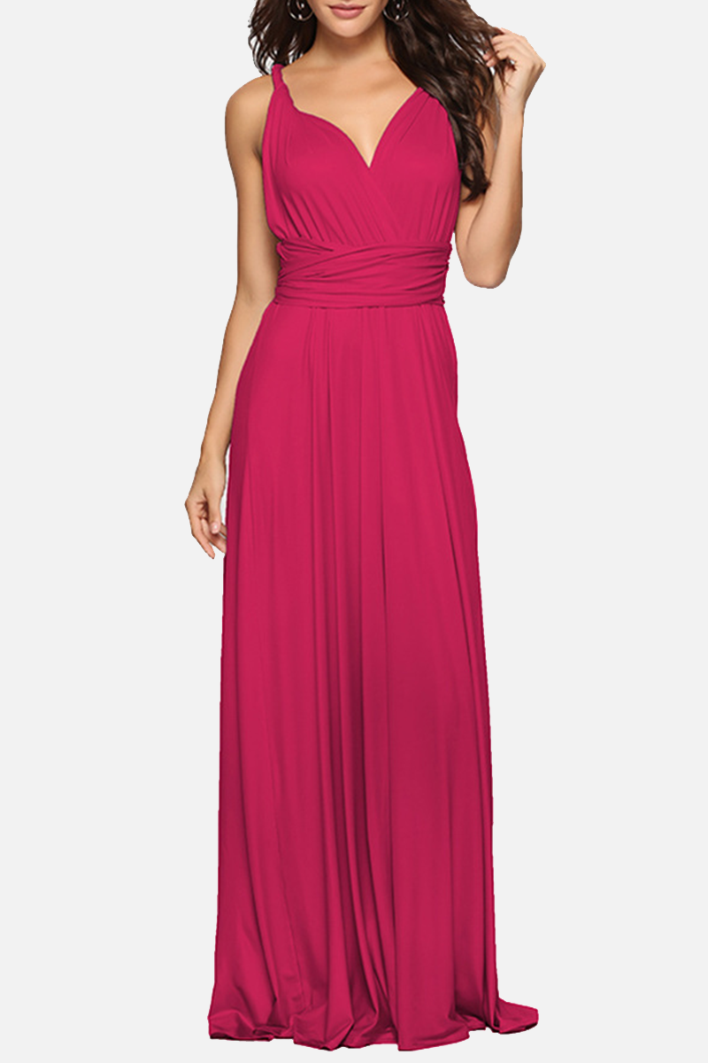 Women's Maxi Dress - Halterneck - High Slit - Flowy Elegant Fit
