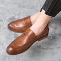 Men's Loafer Shoes – Genuine Leather – Penny Strap – Slip-On – Classic Fit
