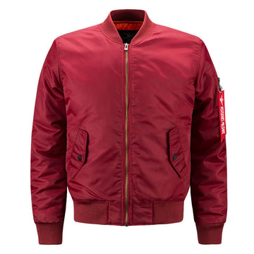 Wind Resistant Relaxed Fit Bomber Jacket