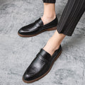 Men's Loafer Shoes – Genuine Leather – Penny Strap – Slip-On – Classic Fit