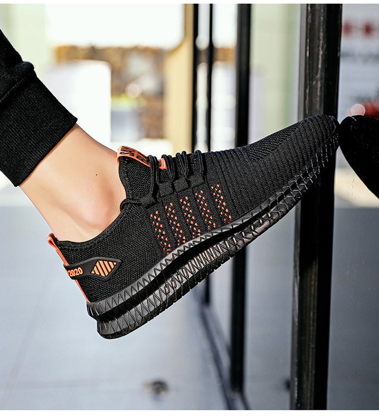 Breathable Knit Shock-Absorbing Slip-On Sneakers