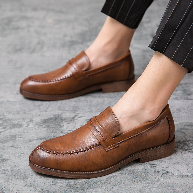 Men's Loafer Shoes – Genuine Leather – Penny Strap – Slip-On – Classic Fit