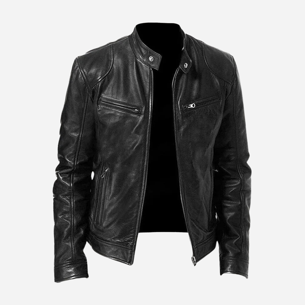 Genuine Leather Slim Fit Biker Jacket