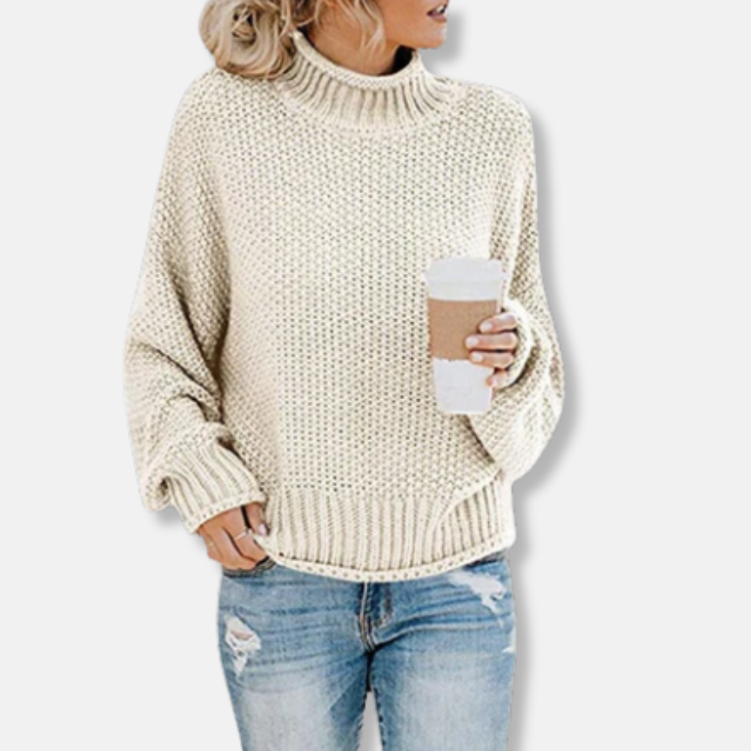 Oversized Wool Blend Chunky Knit Sweater