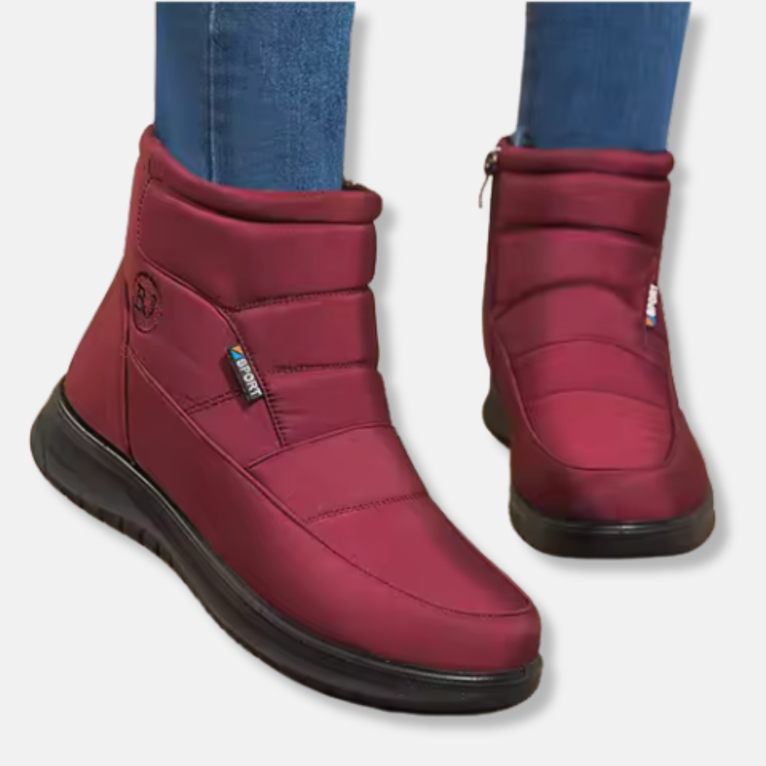 Quilted Insulated Mid-Calf Snow Boots
