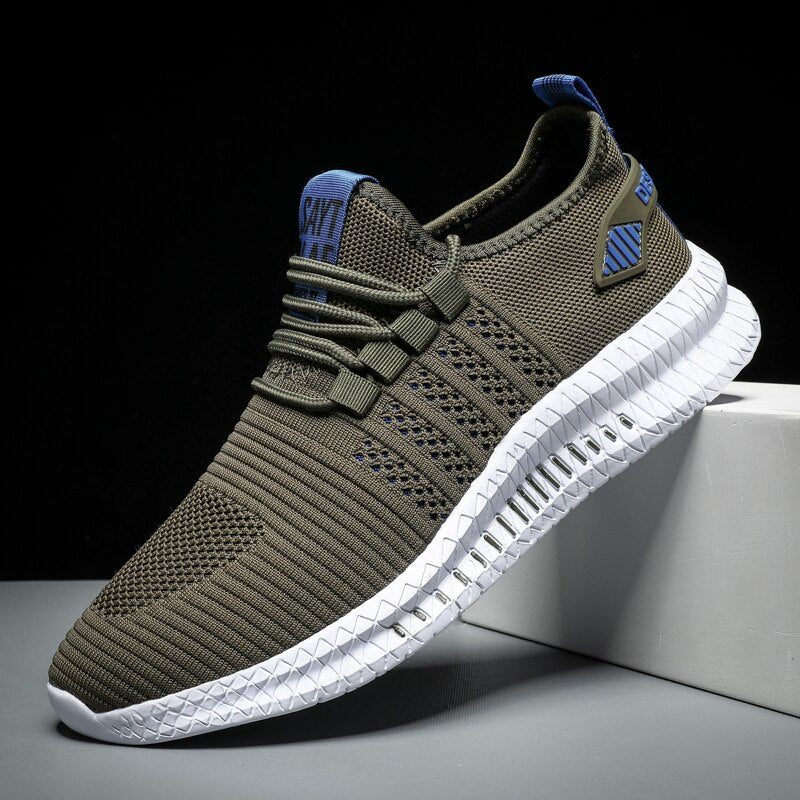 Breathable Knit Shock-Absorbing Slip-On Sneakers