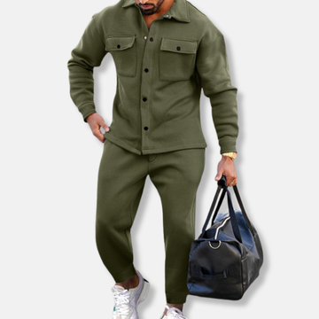 Structured Utility Pocket Two-Piece Suit