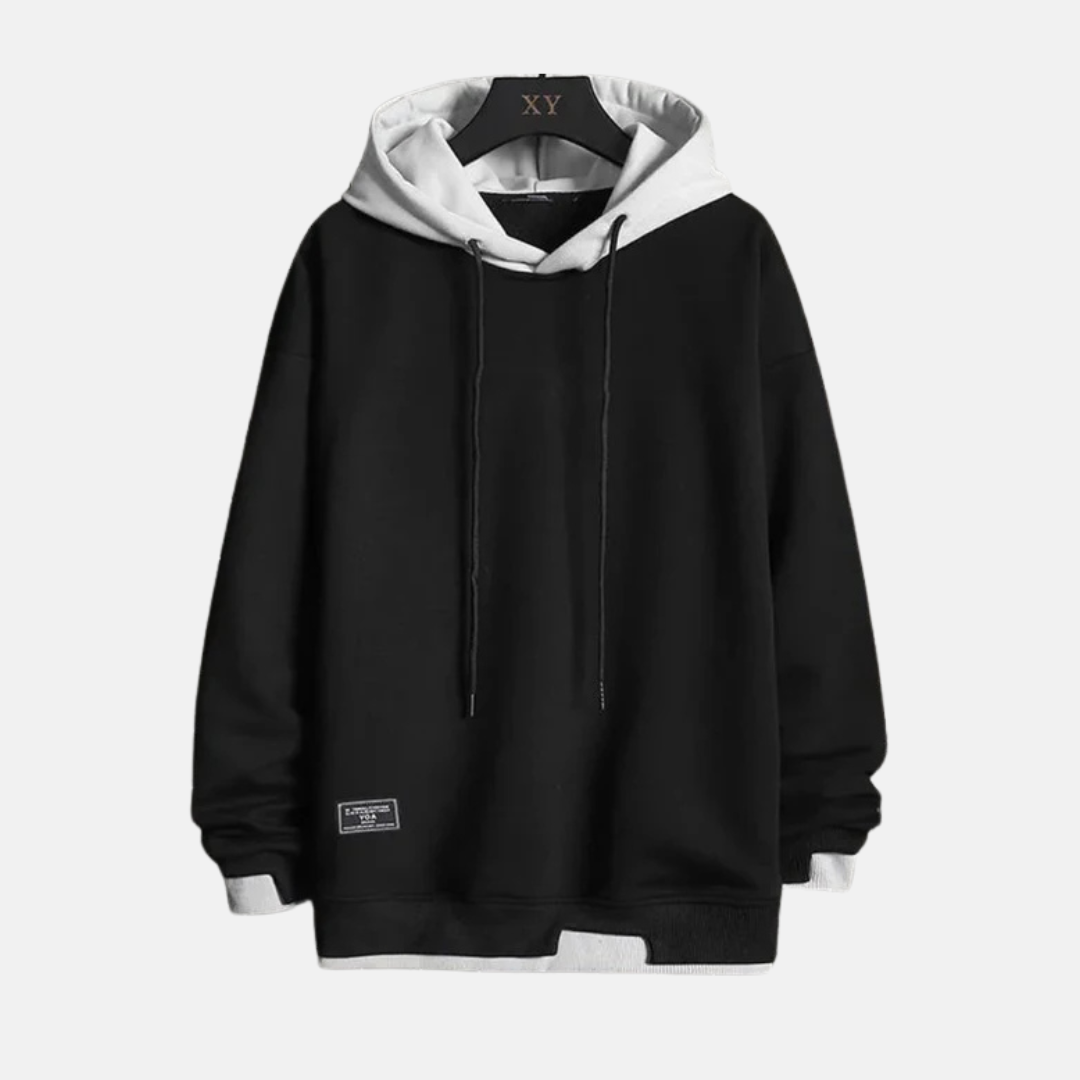 Relaxed Fit Cotton Blend Hoodie