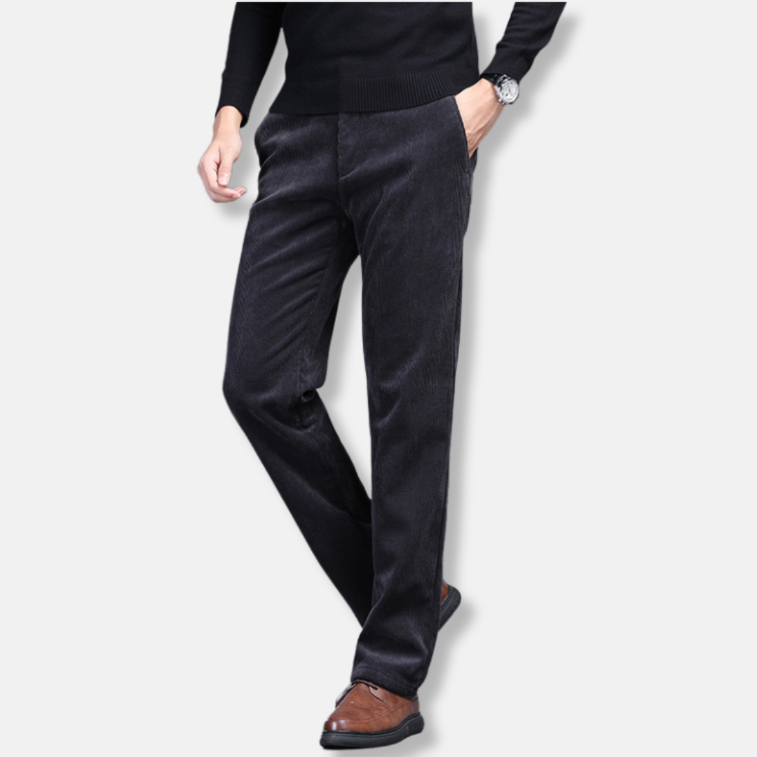 Corduroy Regular Fit Straight Leg Pants