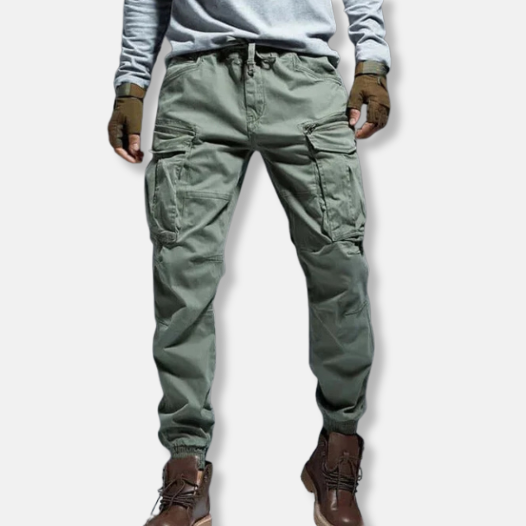 Relaxed Fit Utility Cargo Jogger Pants