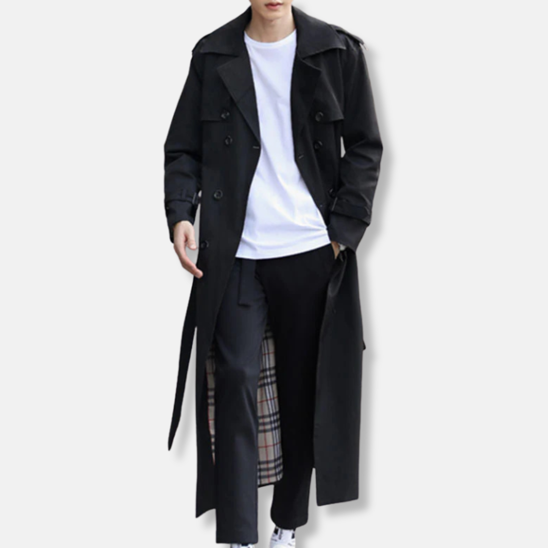 Cotton Tailored Double Breasted Trench Coat