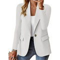 Blazer for Women - Slim Fit - Single-breasted - Button Closure - Notch-lapel