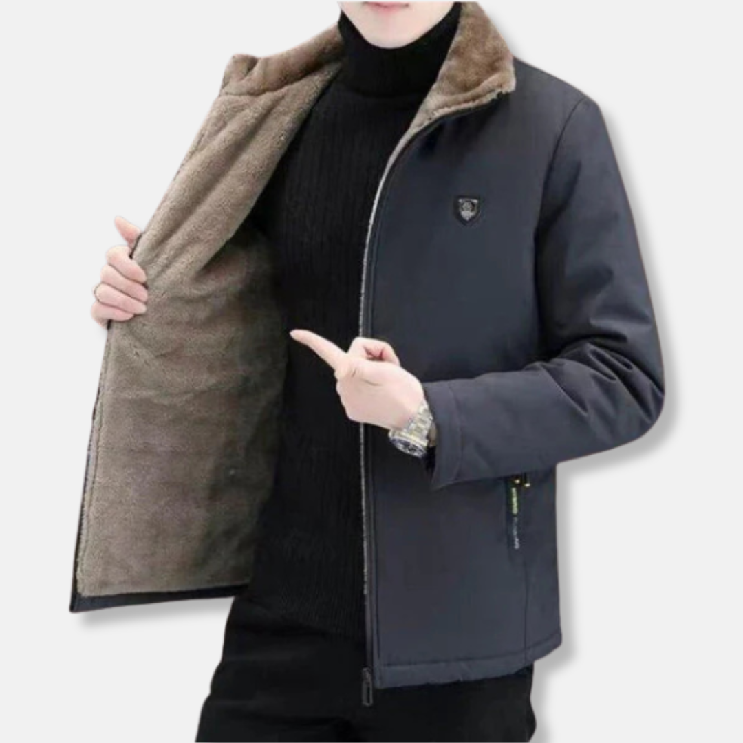 Water-Resistant Faux Fur Modern Fit Parka Jacket