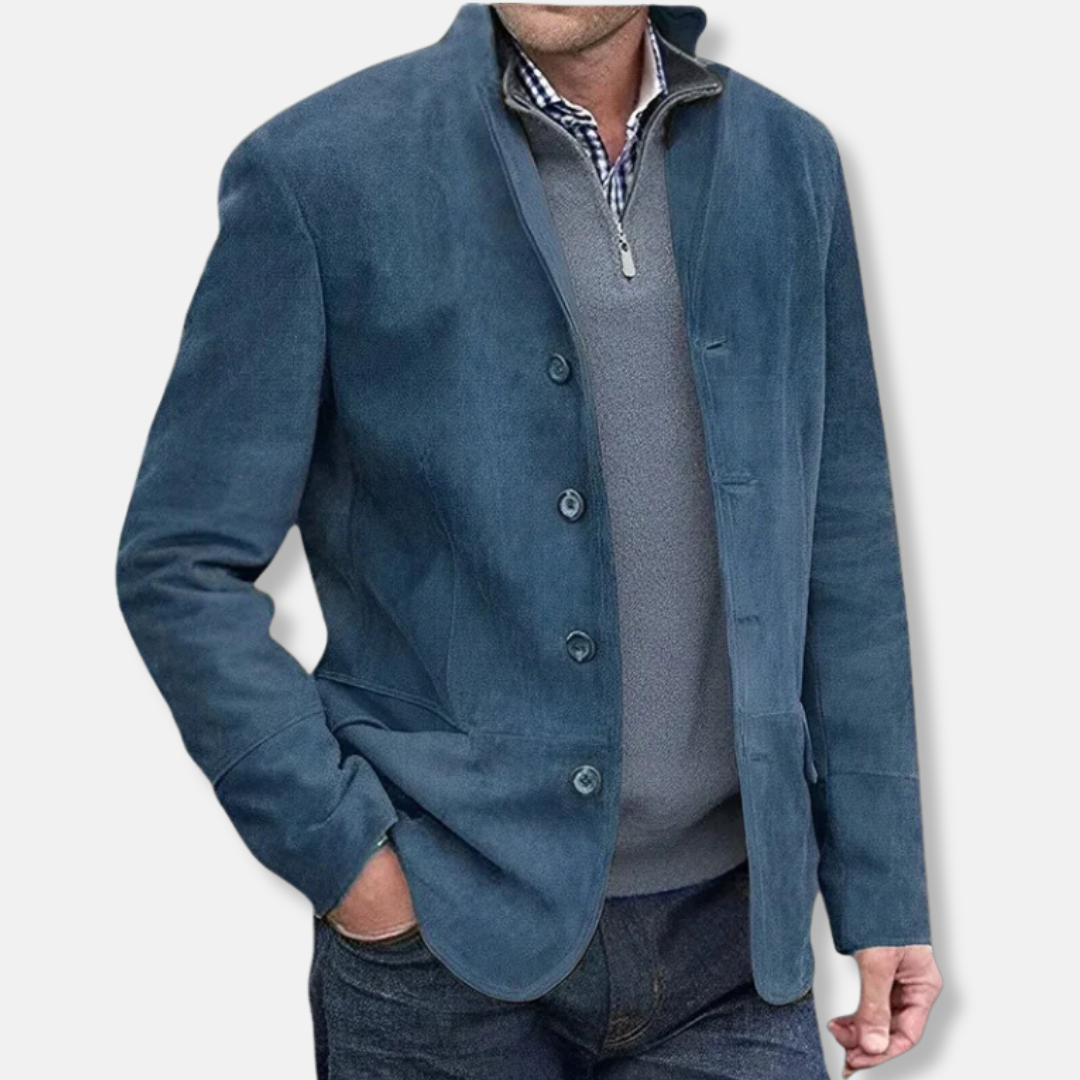 Suede-Like Woven Regular Fit Jacket