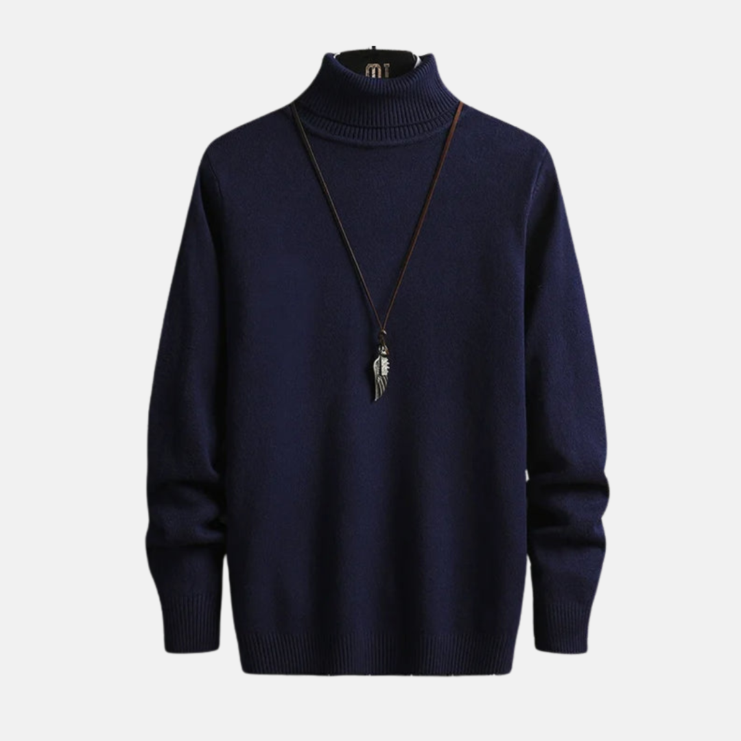 Fine Knit Slim Fit Turtleneck Sweater