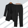 Blazer with one button and trouser set for women