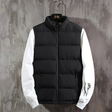Wind Resistant Quilted High Collar Vest