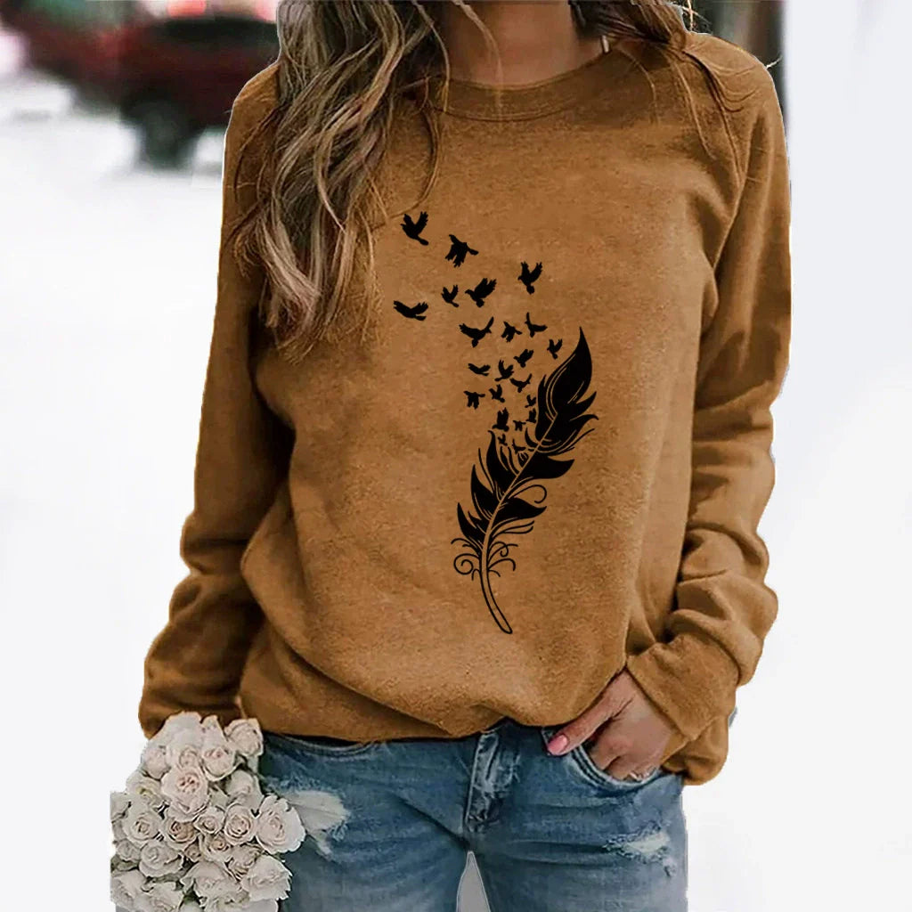 Graphic Print Relaxed Fit Sweatshirt
