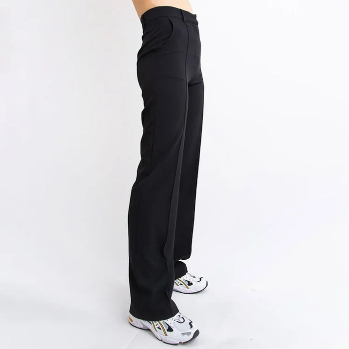 High-Waisted Wide Leg Suit Pants