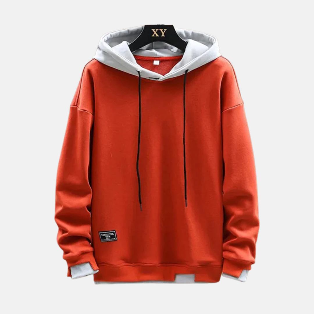 Relaxed Fit Cotton Blend Hoodie