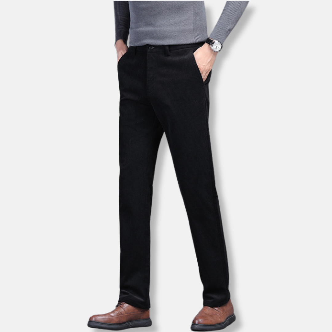 Corduroy Regular Fit Straight Leg Pants