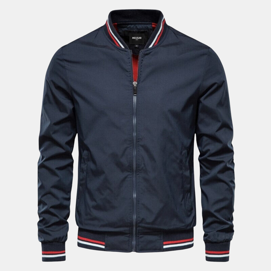 Classic Ribbed Cuffs Bomber Jacket