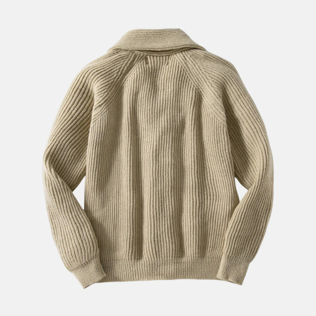 Wool Blend Shawl Collar Cardigan Sweater