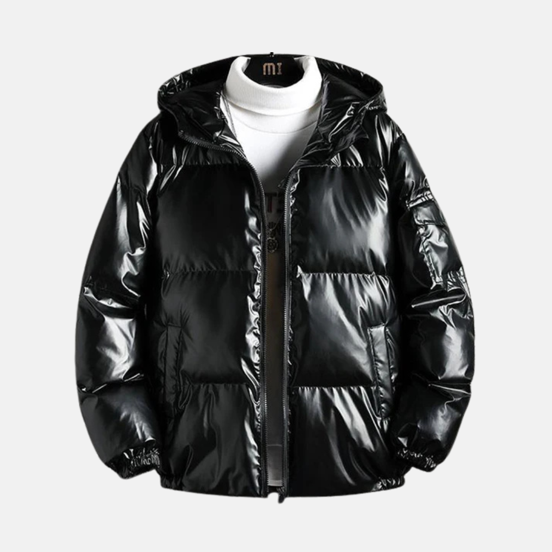 Water-Resistant Oversized Hooded Puffer Coat