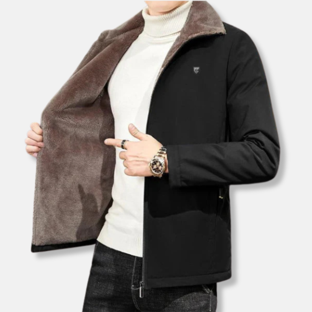 Water-Resistant Faux Fur Modern Fit Parka Jacket