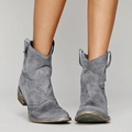 Cowboy Boots for Women - Suede - Mid-Calf Shaft - Pointed Toe - Classic Western Design