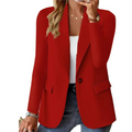Blazer for Women - Slim Fit - Single-breasted - Button Closure - Notch-lapel