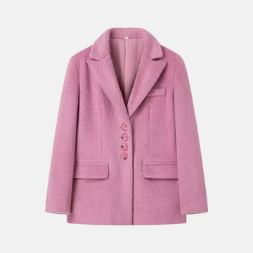 Oversized Relaxed Plush Texture Blazer