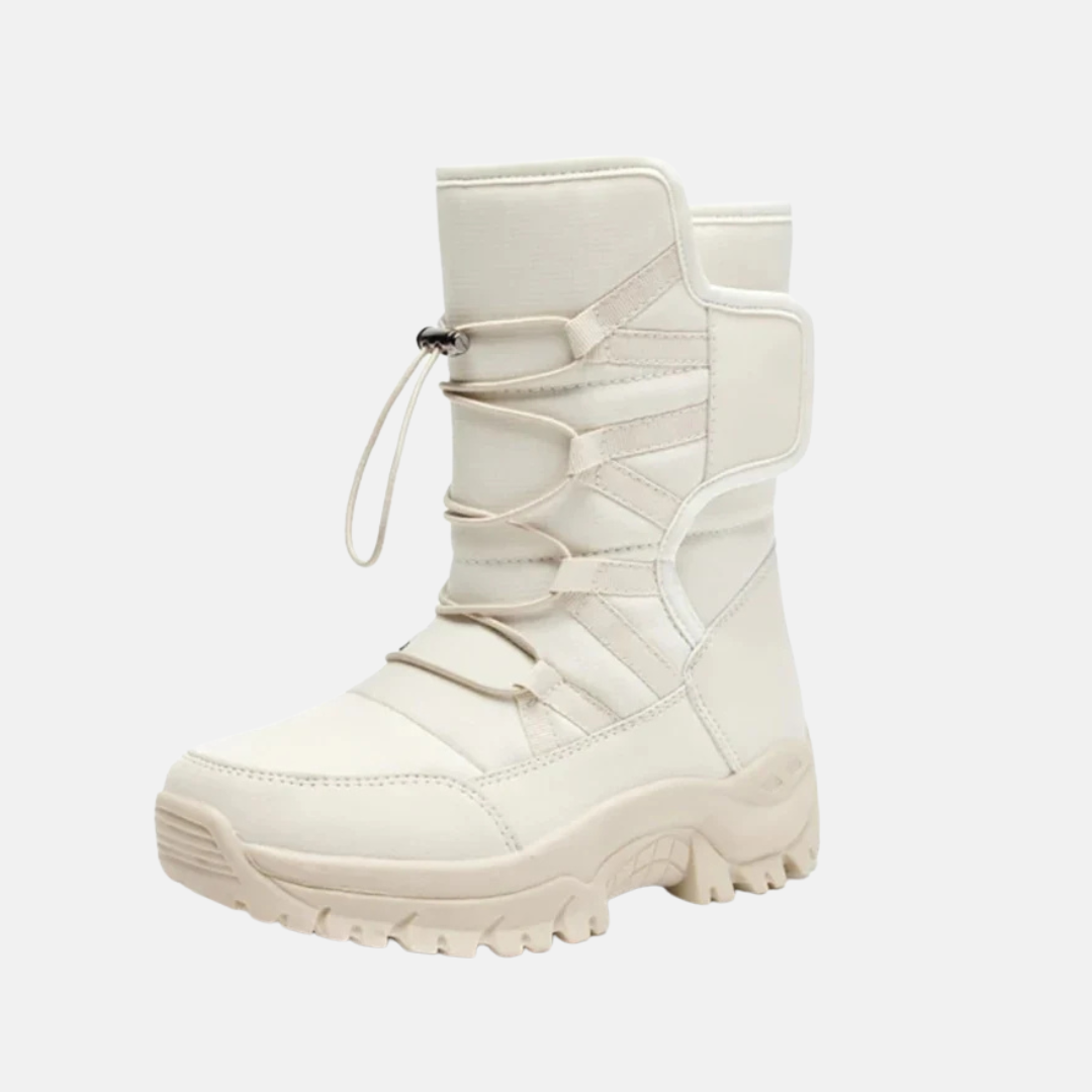 Quilted Insulated Rugged High-Top Boots