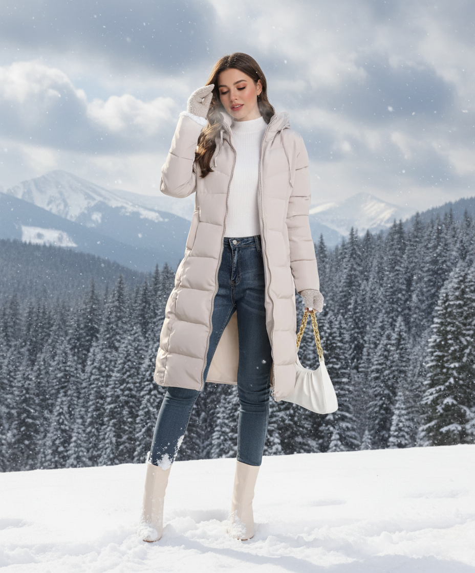 Lightweight Warm Quilted Down Jacket