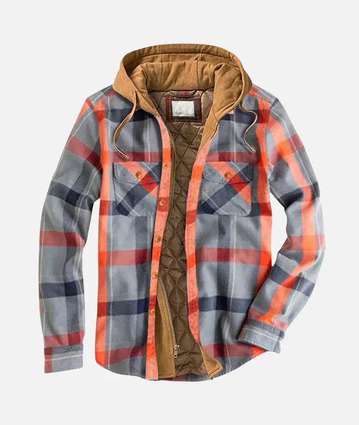 Flannel Lined Hooded Shirt Jacket