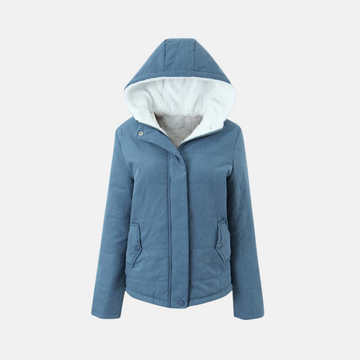 Quilted Fleece Lined Hooded Jacket
