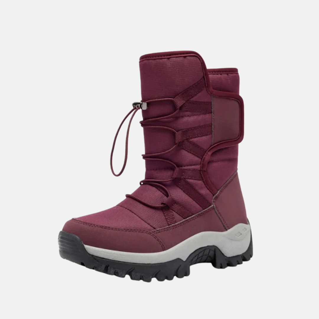 Quilted Insulated Rugged High-Top Boots