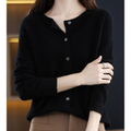 Women's Cardigan - Soft Knit - Button Closure - Relaxed Fit - Long Sleeved