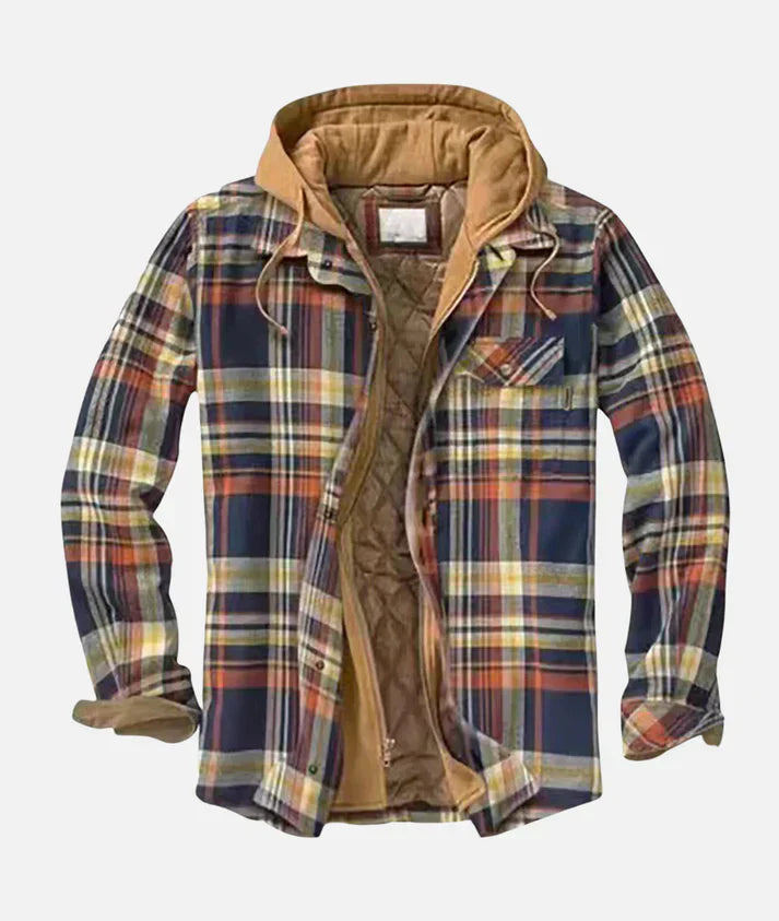 Flannel Lined Hooded Shirt Jacket