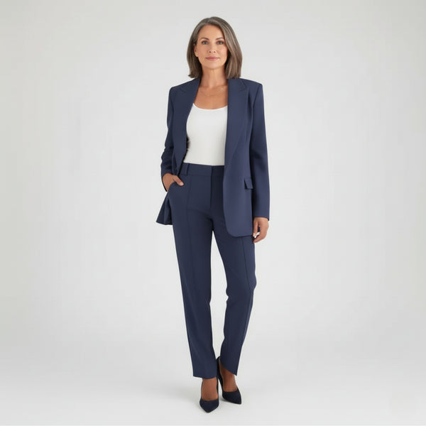Women’s Suit – Elegant Business Pantsuit with Blazer & Trousers for Work or Formal Wear