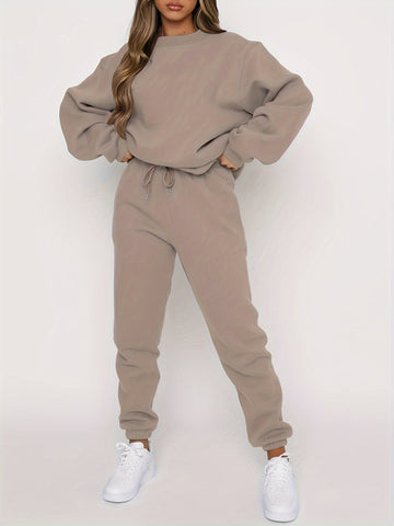 Soft Oversized High-Waisted Jogging Set