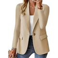 Blazer for Women - Slim Fit - Single-breasted - Button Closure - Notch-lapel