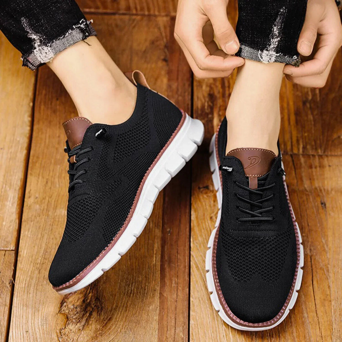 Breathable Knit Flexible Lightweight Sneakers