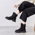 Women's Ankle Boots - Soft Suede Look - Warm Lined - Non-slip Sole - Zipper Closure
