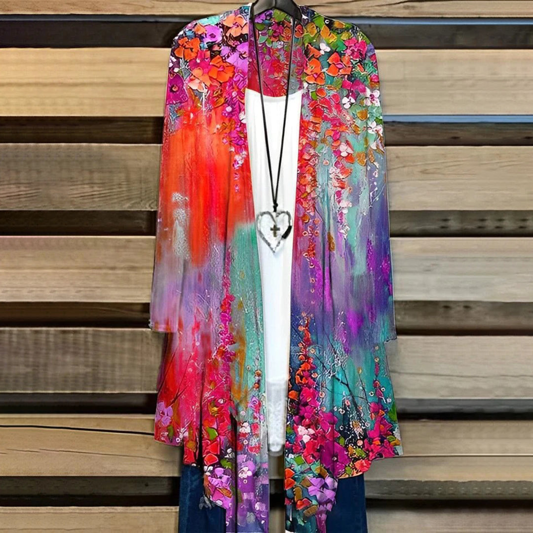 Lightweight Breathable Long-Sleeved Kimono Cardigan