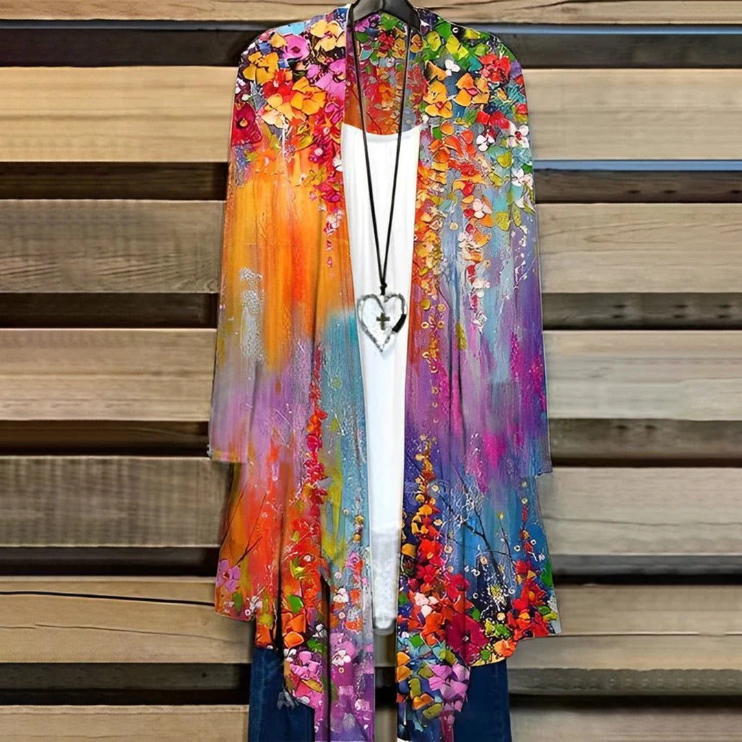 Lightweight Breathable Long-Sleeved Kimono Cardigan