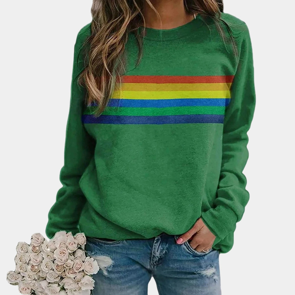 Cotton Blend Raglan Sleeve Sweatshirt